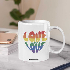 Love Is Love LGBTQ Pride Coffee Mug Rainbow Flag Community TS12 Print Your Wear