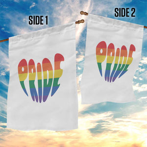 Rainbow Heart Pride Garden Flag LGBTQ Support Graphic TS12 Print Your Wear