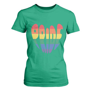 Rainbow Heart Pride T Shirt For Women LGBTQ Support Graphic TS12 Irish Green Print Your Wear