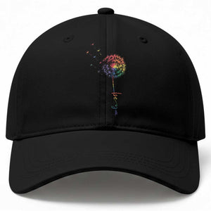 Be You LGBT Rainbow Dandelion Baseball Cap Pride Month Support TS12 Print Your Wear