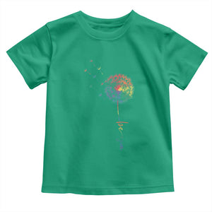 Be You LGBT Rainbow Dandelion Toddler T Shirt Pride Month Support TS12 Irish Green Print Your Wear