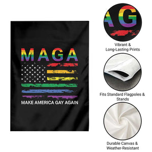 Make America Gay Again LGBTQ Pride Garden Flag Funny Political Pride Graphic TS12 Print Your Wear
