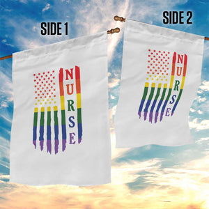 Rainbow RN Ally Pride Month Garden Flag LGBTQ Healthcare Worker TS12 Print Your Wear