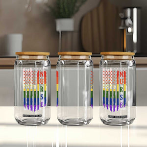 Rainbow RN Ally Pride Month Glass Can LGBTQ Healthcare Worker TS12 Print Your Wear