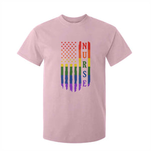 Rainbow RN Ally Pride Month T Shirt For Kid LGBTQ Healthcare Worker TS12 Light Pink Print Your Wear