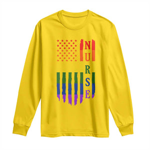 Rainbow RN Ally Pride Month Long Sleeve Shirt LGBTQ Healthcare Worker TS12 Daisy Print Your Wear