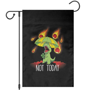 Dinosaur Meteor Shower Astronomy Humor Garden Flag Not Today