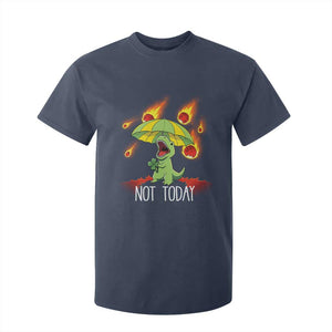 Dinosaur Meteor Shower Astronomy Humor T Shirt For Kid Not Today