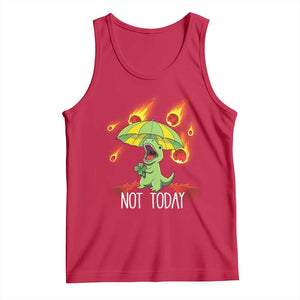 Dinosaur Meteor Shower Astronomy Humor Tank Top Not Today