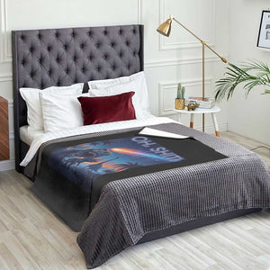 Funny Dinosaur Meteorite Throw Blanket Astronomy Lover Gift