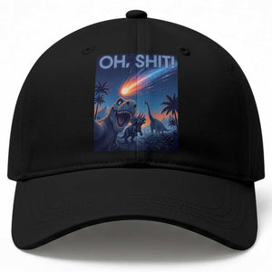 Funny Dinosaur Meteorite Baseball Cap Astronomy Lover Gift