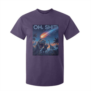 Funny Dinosaur Meteorite T Shirt For Kid Astronomy Lover Gift
