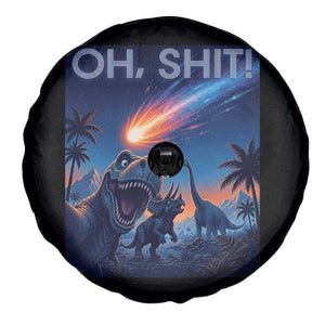 Funny Dinosaur Meteorite Spare Tire Cover Astronomy Lover Gift