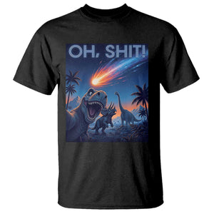 Funny Dinosaur Meteorite T Shirt Astronomy Lover Gift