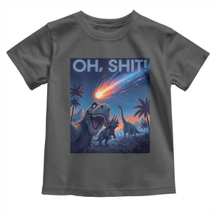 Funny Dinosaur Meteorite Toddler T Shirt Astronomy Lover Gift