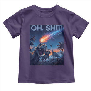 Funny Dinosaur Meteorite Toddler T Shirt Astronomy Lover Gift