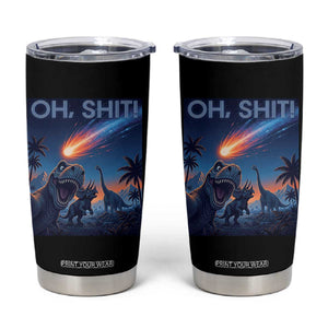 Funny Dinosaur Meteorite Tumbler Cup Astronomy Lover Gift
