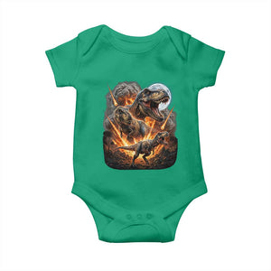 Funny Dinosaur Meteorite Strike Baby Onesie Epic Paleontology Gift