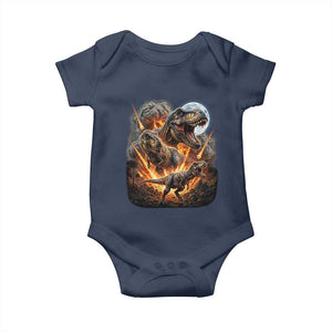 Funny Dinosaur Meteorite Strike Baby Onesie Epic Paleontology Gift
