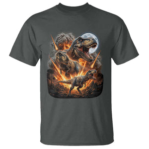 Funny Dinosaur Meteorite Strike T Shirt Epic Paleontology Gift