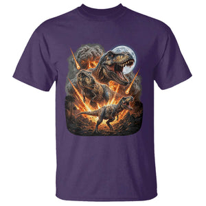 Funny Dinosaur Meteorite Strike T Shirt Epic Paleontology Gift