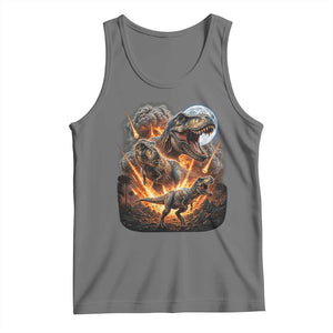 Funny Dinosaur Meteorite Strike Tank Top Epic Paleontology Gift