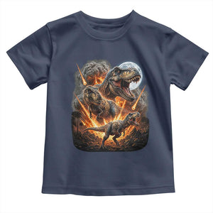 Funny Dinosaur Meteorite Strike Toddler T Shirt Epic Paleontology Gift