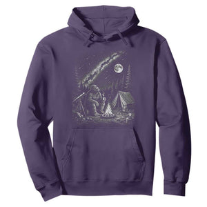 Bigfoot Camping Under Meteor Showers Hoodie Stargazer Gift