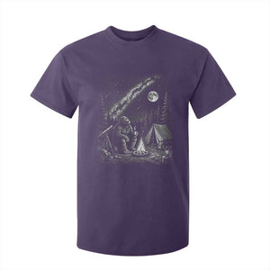 Bigfoot Camping Under Meteor Showers T Shirt For Kid Stargazer Gift