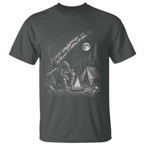 Bigfoot Camping Under Meteor Showers T Shirt Stargazer Gift