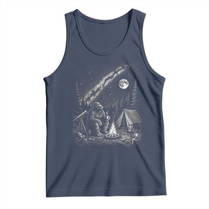 Bigfoot Camping Under Meteor Showers Tank Top Stargazer Gift