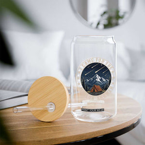I Came For The Meteor Shower Glass Can Funny Astronomy Camping