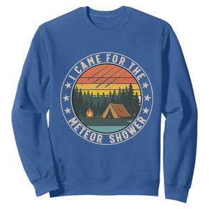 I Came For The Meteor Shower Sweatshirt Stargazer Camping Gift