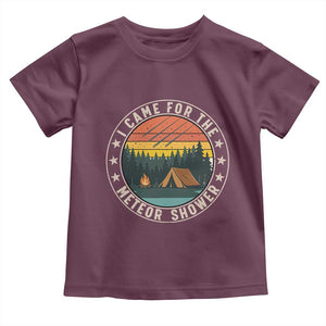I Came For The Meteor Shower Toddler T Shirt Stargazer Camping Gift