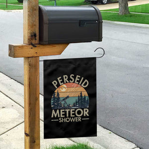Perseid Meteor Shower Garden Flag Vintage Astronomy Lover