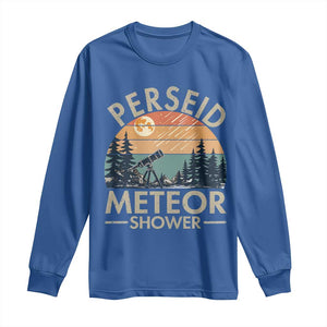 Perseid Meteor Shower Long Sleeve Shirt Vintage Astronomy Lover