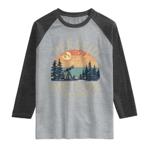 Perseid Meteor Shower Raglan Shirt Vintage Astronomy Lover