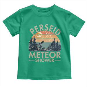 Perseid Meteor Shower Toddler T Shirt Vintage Astronomy Lover