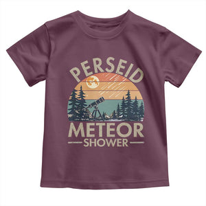 Perseid Meteor Shower Toddler T Shirt Vintage Astronomy Lover