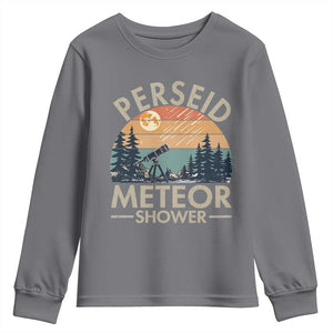Perseid Meteor Shower Youth Sweatshirt Vintage Astronomy Lover