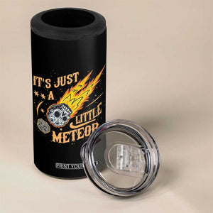 Funny Skull Meteorite 4 in 1 Can Cooler Tumbler Just A Little Meteor