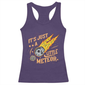 Funny Skull Meteorite Racerback Tank Top Just A Little Meteor