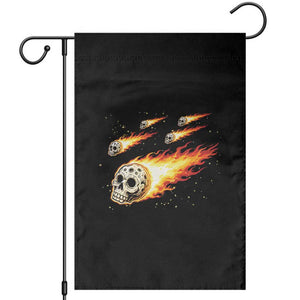 Skull Meteorite Garden Flag Deep Space Asteroid Meteor Shower
