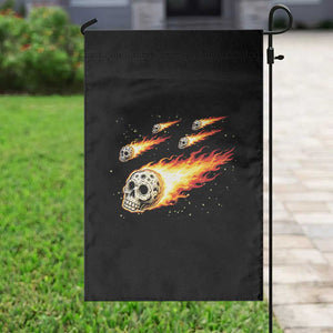 Skull Meteorite Garden Flag Deep Space Asteroid Meteor Shower