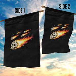 Skull Meteorite Garden Flag Deep Space Asteroid Meteor Shower