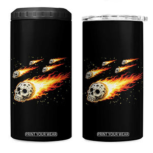 Skull Meteorite 4 in 1 Can Cooler Tumbler Deep Space Asteroid Meteor Shower