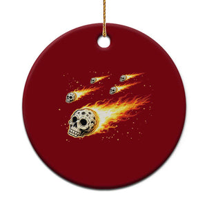 Skull Meteorite Ceramic Ornament Deep Space Asteroid Meteor Shower