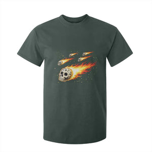 Skull Meteorite T Shirt For Kid Deep Space Asteroid Meteor Shower