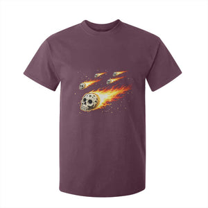 Skull Meteorite T Shirt For Kid Deep Space Asteroid Meteor Shower