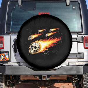 Skull Meteorite Spare Tire Cover Deep Space Asteroid Meteor Shower